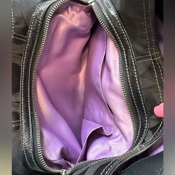 Coach Black Monogram Purse - Picture 7 of 10